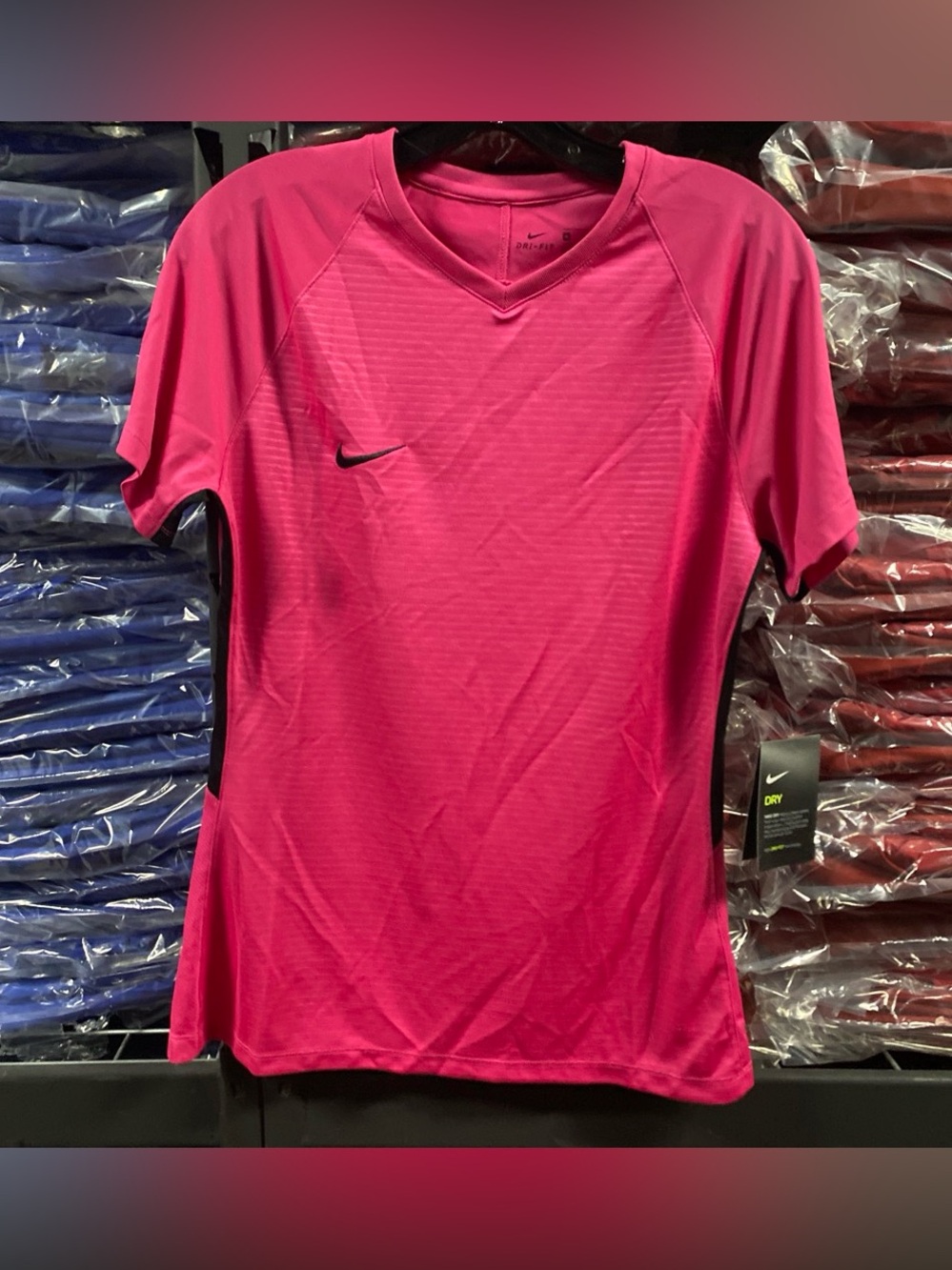 Nike Tiempo Premier Soccer Jersey NWT Women’s Medium Pink Dri-Fit 894495-662